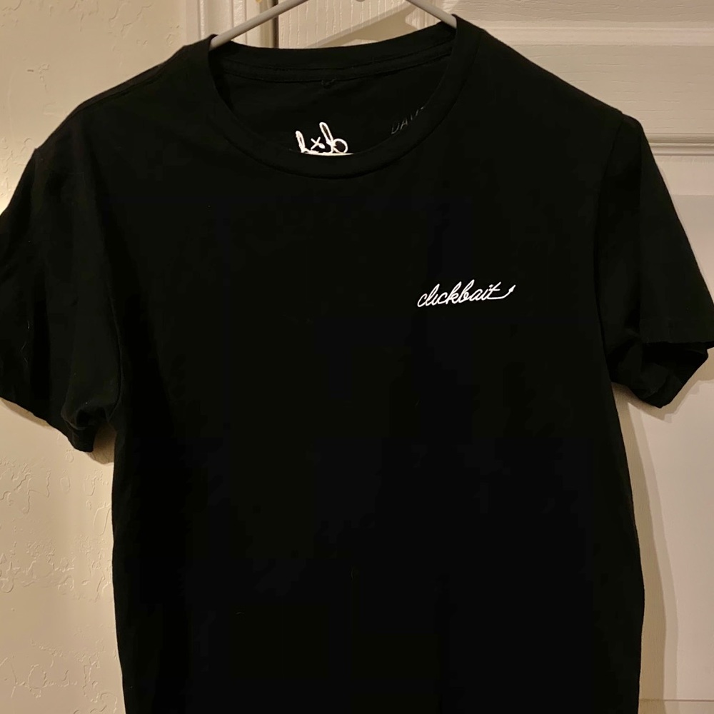 David Dobrik Clickbait Black S T-Shirt